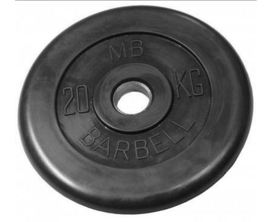 MB Barbell (металлическая втулка) 20 кг / диаметр 51 мм из каталога дисков, грифов, гантелей, штанг в Ростове-на-Дону по цене 10837 ₽