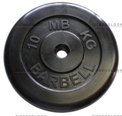 MB Barbell черный - 30 мм - 10 кг из каталога дисков, грифов, гантелей, штанг в Ростове-на-Дону по цене 4428 ₽