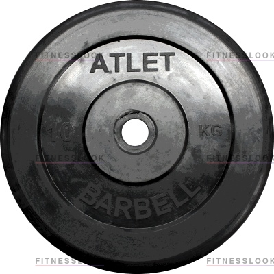 MB Barbell Atlet - 26 мм - 10 кг из каталога дисков, грифов, гантелей, штанг в Ростове-на-Дону по цене 3766 ₽