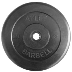 MB Barbell Atlet 51 мм - 20 кг из каталога дисков, грифов, гантелей, штанг в Ростове-на-Дону по цене 9044 ₽