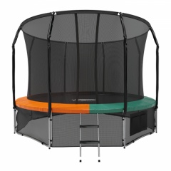 Eclipse Space Twin Green/Orange 14FT из каталога батутов с защитной сеткой в Ростове-на-Дону по цене 33920 ₽