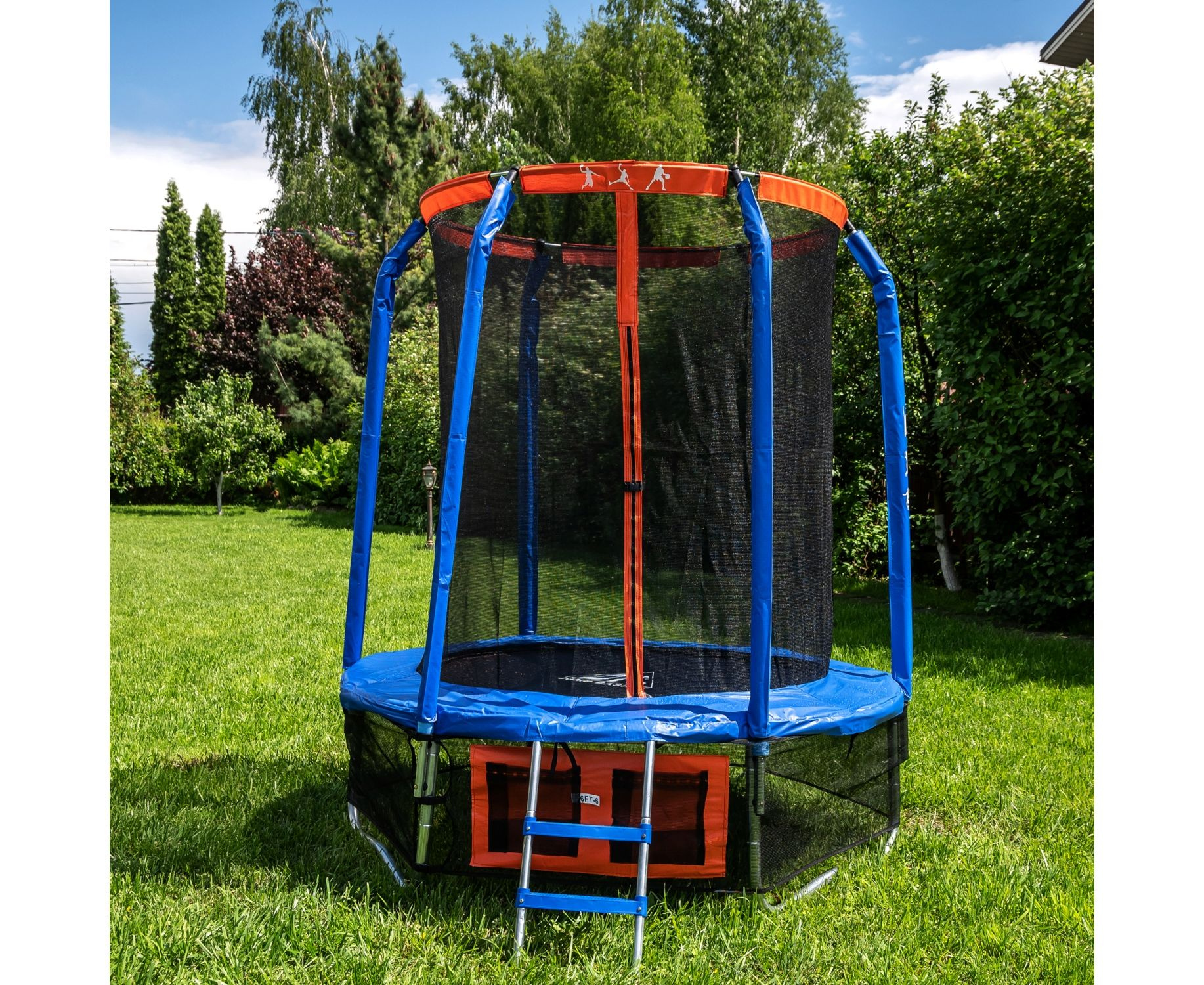 Батут с защитной сеткой DFC Jump Basket 10Ft