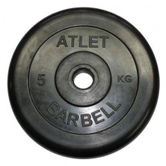 MB Barbell Atlet - 31 мм - 5 кг из каталога дисков для штанги с посадочным диаметром 30 мм.  в Ростове-на-Дону по цене 1620 ₽