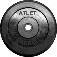 MB Barbell Atlet - 31 мм - 10 кг из каталога дисков для штанги с посадочным диаметром 30 мм.  в Ростове-на-Дону по цене 3185 ₽