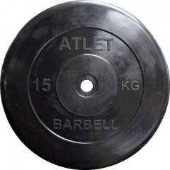 MB Barbell Atlet - 31 мм - 15 кг из каталога дисков для штанги с посадочным диаметром 30 мм.  в Ростове-на-Дону по цене 5350 ₽