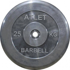 MB Barbell Atlet - 31 мм - 25 кг из каталога дисков для штанги с посадочным диаметром 30 мм.  в Ростове-на-Дону по цене 7325 ₽