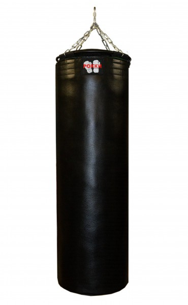 Рокки натуральная кожа 150х45 см черный из каталога товаров для бокса и единоборств в Ростове-на-Дону по цене 41120 ₽