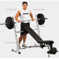 Body Solid Powerline POB44 - со стойками из каталога скамей со стойкой в Ростове-на-Дону по цене 36550 ₽