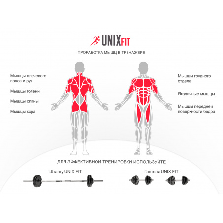 Рендер-13 для UnixFit Power Tower 150 со скамьей