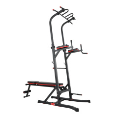 UnixFit Power Tower 150 со скамьей из каталога стоек турник брусья-пресс в Ростове-на-Дону по цене 25420 ₽