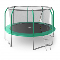 Unix Line Supreme Basic 12 ft (Green) из каталога батутов с защитной сеткой в Ростове-на-Дону по цене 28050 ₽