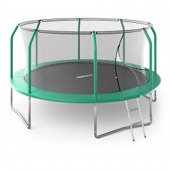 Unix Line Supreme Basic 14 ft (Green) из каталога батутов с защитной сеткой в Ростове-на-Дону по цене 33830 ₽