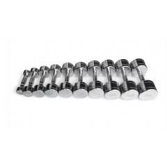 UltraGym хромированных ряд от 1 до 10 кг  UG1025 из каталога гантельных рядов в Ростове-на-Дону по цене 86500 ₽
