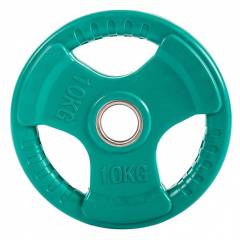 Profi Fit 3 HANDLE 10 кг обрезиненный (с хватами) из каталога дисков для штанги с посадочным диаметром 50 мм. в Ростове-на-Дону по цене 5712 ₽