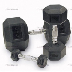 Body Solid гексагональная 14 кг из каталога обрезиненных гантелей в Ростове-на-Дону по цене 4930 ₽