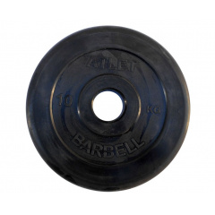 MB Barbell ATLET 10 кг / диаметр 51 мм из каталога велотренажеров в Ростове-на-Дону по цене 3960 ₽