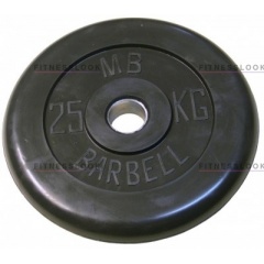 MB Barbell черный - 30 мм - 25 кг из каталога дисков для штанги с посадочным диаметром 30 мм.  в Ростове-на-Дону по цене 7428 ₽