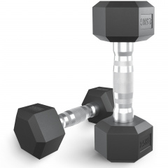 UnixFit гексагональная 2,5 кг из каталога обрезиненных гантелей в Ростове-на-Дону по цене 1700 ₽