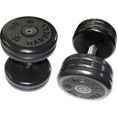 MB Barbell профессиональная 48 кг из каталога обрезиненных гантелей в Ростове-на-Дону по цене 22490 ₽