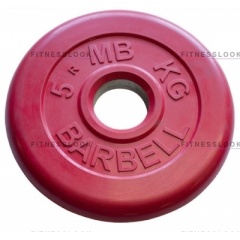 MB Barbell красный - 30 мм - 5 кг из каталога дисков для штанги с посадочным диаметром 30 мм.  в Ростове-на-Дону по цене 1204 ₽