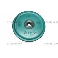 MB Barbell евро-классик зеленый - 50 мм - 50 кг из каталога дисков для штанги с посадочным диаметром 50 мм. в Ростове-на-Дону по цене 39522 ₽