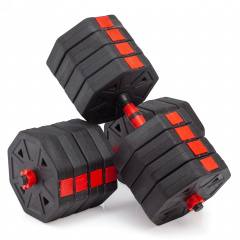 VictoryFit гексагональная с грифом, 50 кг. (2 шт. х 25 кг.) VF-DH500 из каталога разборных (наборных) гантелей в Ростове-на-Дону по цене 5190 ₽