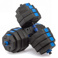 VictoryFit гексагональная с грифом, 40 кг. (2 шт. х 20 кг.) VF-DH400 из каталога разборных (наборных) гантелей в Ростове-на-Дону по цене 4590 ₽