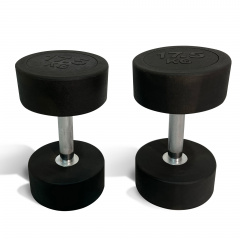 UnixFit PRO круглая 17,5 кг DBRND17_5PBK из каталога обрезиненных гантелей в Ростове-на-Дону по цене 5870 ₽