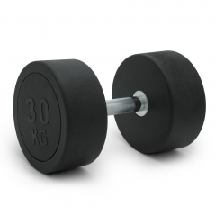 UnixFit PRO круглая 30 DBRND30PBK из каталога обрезиненных гантелей в Ростове-на-Дону по цене 9780 ₽