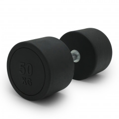 UnixFit PRO круглая 50 кг DBRND50PBK из каталога обрезиненных гантелей в Ростове-на-Дону по цене 16070 ₽