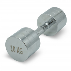 UnixFit PRO круглая 10 кг DBRND10PCE из каталога хромированных гантелей в Ростове-на-Дону по цене 4170 ₽