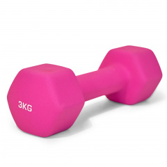 UnixFit 3 кг Pink DBNEO3PK из каталога неопреновых  гантелей в Ростове-на-Дону по цене 1280 ₽