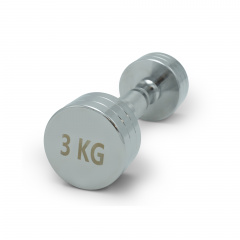 UnixFit PRO круглая 3 кг DBRND3PCE из каталога хромированных гантелей в Ростове-на-Дону по цене 1450 ₽