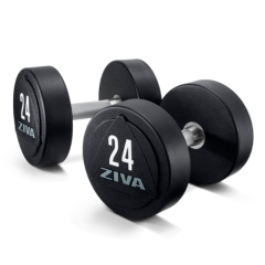 ZVO-DBPU-1642-GY  12 кг ( пара) в Ростове-на-Дону по цене 25420 ₽ в категории обрезиненные гантели Ziva