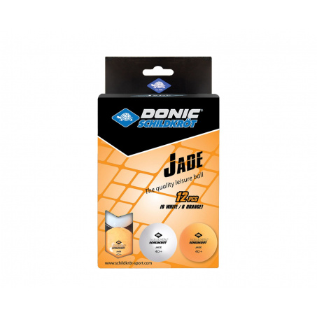 Рендер-0 для Donic JADE 40+ 12 штук, белый + оранжевый