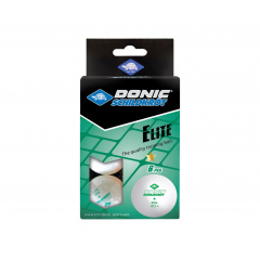 Donic ELITE 1* 40+, 6 штук, белый из каталога мячей для настольного тенниса в Ростове-на-Дону по цене 491 ₽