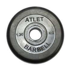 MB Barbell ATLET 1.25 кг из каталога дисков для штанги с посадочным диаметром 30 мм.  в Ростове-на-Дону по цене 1020 ₽