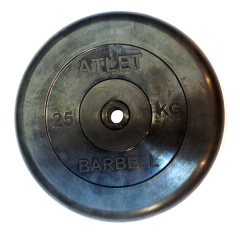 MB Barbell ATLET 25 кг из каталога дисков для штанги с посадочным диаметром 30 мм.  в Ростове-на-Дону по цене 8630 ₽