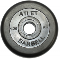 MB Barbell ATLET 1.25 кг из каталога дисков для штанги с посадочным диаметром 26 мм.  в Ростове-на-Дону по цене 1020 ₽