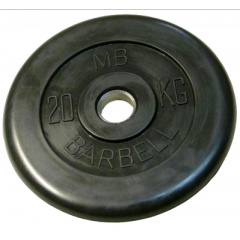MB Barbell 20 кг металлическая втулка из каталога дисков для штанги с посадочным диаметром 26 мм.  в Ростове-на-Дону по цене 8290 ₽